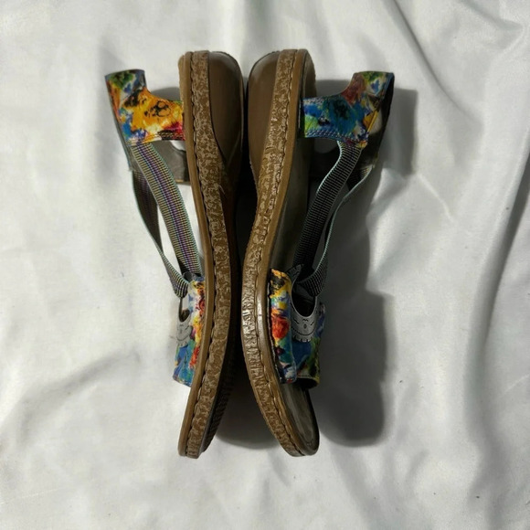Rieker Sandals Multicolour Elastic Strap Slingback Size 36  (5 1/2) - Picture 4 of 10